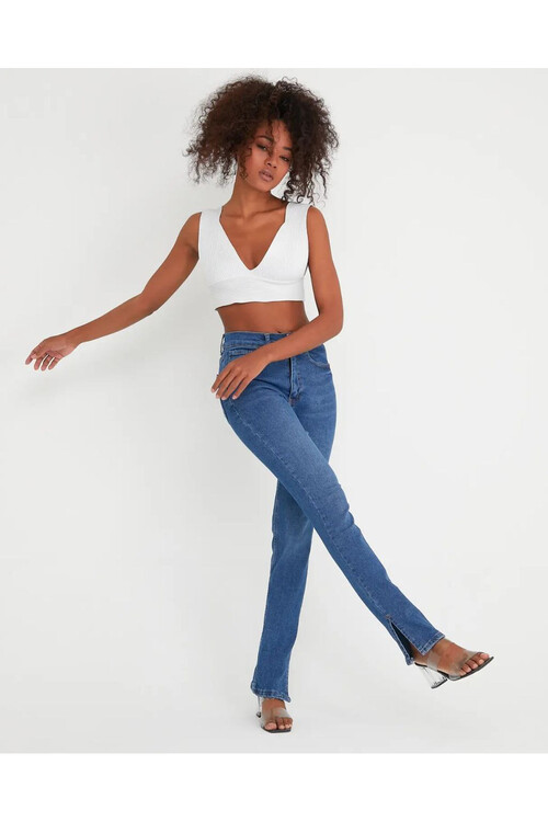 W1543 PAÇASI YIRTMAÇLI JEAN 