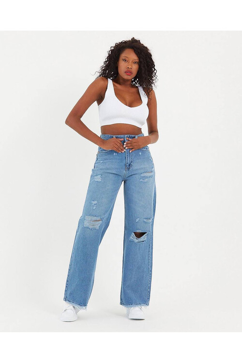 W1573 YIRTIK WIDE LEG JEAN