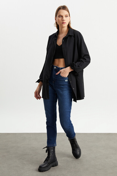 W1669 LAZER DETAYLI STRAIGHT FIT JEAN